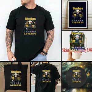 Official Pittsburgh Steelers Bradshaw Roethlisberger Football Legends 2025 Skyline Signatures...