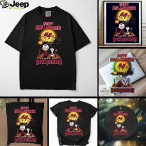 Official Snoopy And Charlie Brown X Tampa Bay Buccaneers Happy Halloween T Shirt