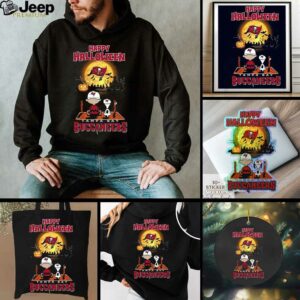 Official Snoopy And Charlie Brown X Tampa Bay Buccaneers Happy Halloween T Shirt