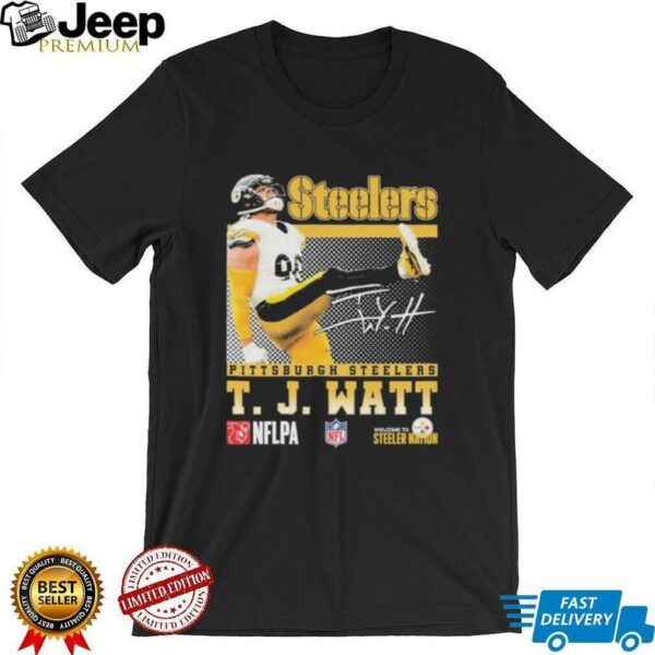 Official T. J. Watt Pittsburgh Steelers Signature Shirt