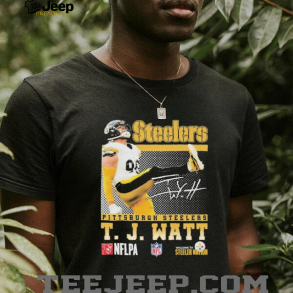 Official T. J. Watt Pittsburgh Steelers Signature Shirt