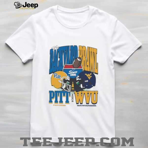 Official The Backyard Brawl 2025 Pitt Panthers Vs West Virginia Mountaineers Since 1895 Shirt