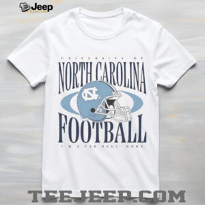 Official University of Carolina Football I’m a Tar Heel Born helmet shirt