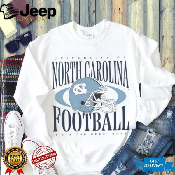 Official University of Carolina Football I’m a Tar Heel Born helmet shirt