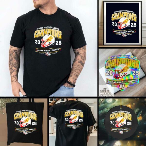 Official Vegas Knight Hawks 2025 IFL Champions Shirt