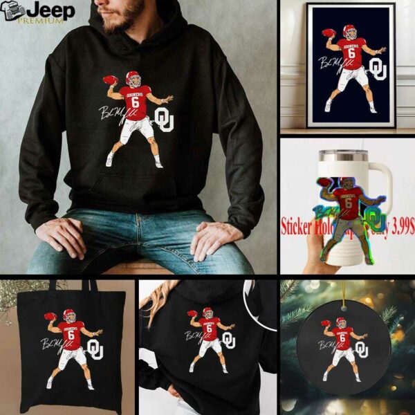 Oklahoma Football Baker Mayfield Superstar Pose signature style shirt