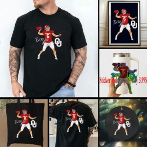 Oklahoma Football Baker Mayfield Superstar Pose signature style shirt
