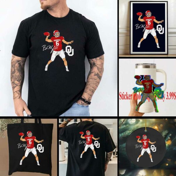 Oklahoma Football Baker Mayfield Superstar Pose signature style shirt