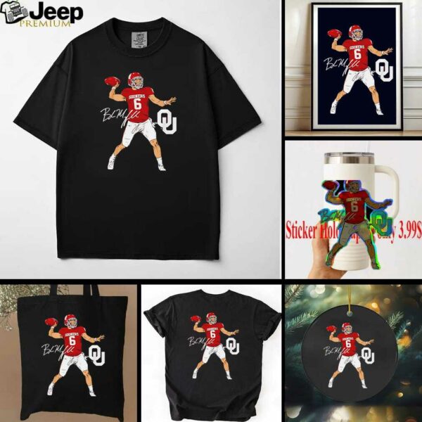 Oklahoma Football Baker Mayfield Superstar Pose signature style shirt