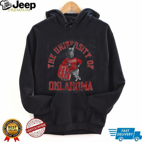 Oklahoma Sooners Vintage University of Oklahoma Mascot T Shirt