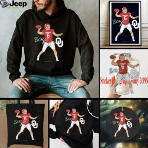 Oklahoma football Baker Mayfield superstar pose signature shirt