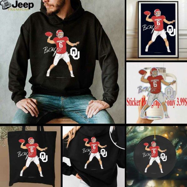 Oklahoma football Baker Mayfield superstar pose signature shirt