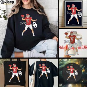 Oklahoma football Baker Mayfield superstar pose signature shirt