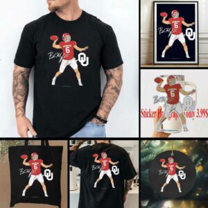 Oklahoma football Baker Mayfield superstar pose signature shirt