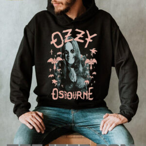 Ozzy Osbourne Pink Bats Portrait T Shirt