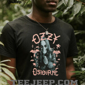 Ozzy Osbourne Pink Bats Portrait T Shirt