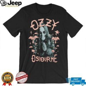 Ozzy Osbourne Pink Bats Portrait T Shirt