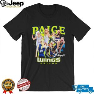 Paige Bueckers Dallas Wings WNBA All Star collage signature shirt