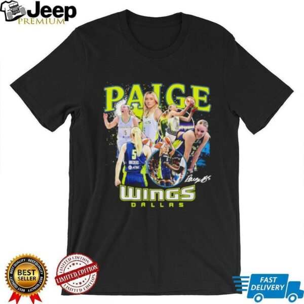 Paige Bueckers Dallas Wings WNBA All Star collage signature shirt