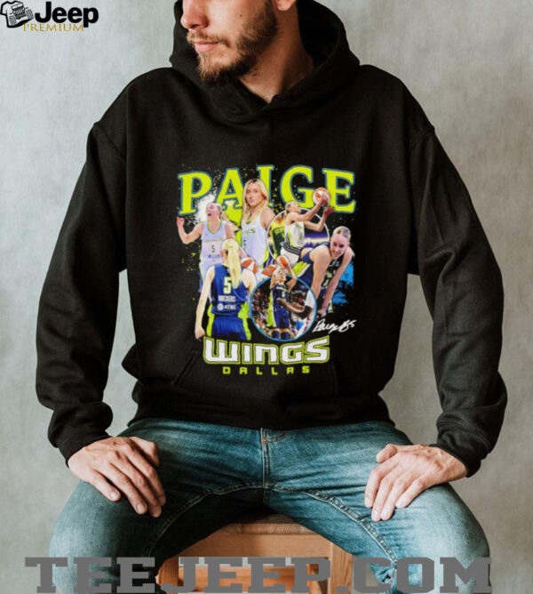 Paige Bueckers Dallas Wings WNBA All Star collage signature shirt