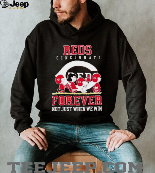 Peanuts Characters x Cincinnati Reds forever not just when we win shirt