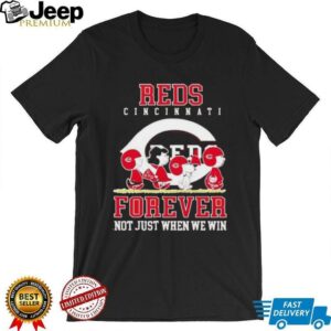 Peanuts Characters x Cincinnati Reds forever not just when we win shirt