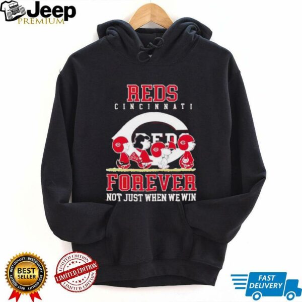 Peanuts Characters x Cincinnati Reds forever not just when we win shirt