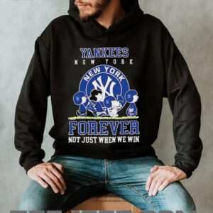 Peanuts Charlie Brown Snoopy New York Yankees baseball forever not...
