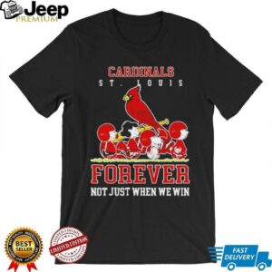 Peanuts Charlie Brown Snoopy St Louis Cardinals baseball forever not...