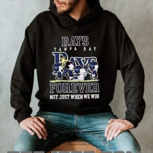 Peanuts Tampa Bay Rays forever not just when we win shirt