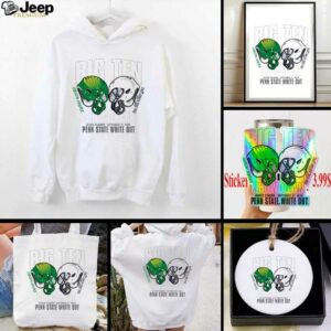 Penn State Dueling Helmet Oregon 2025 White Out T Shirt