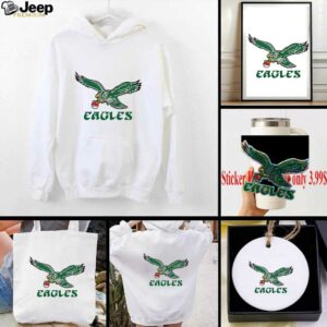 Philadelphia Eagles Football x Pokemon Anime 2 sided t shirt