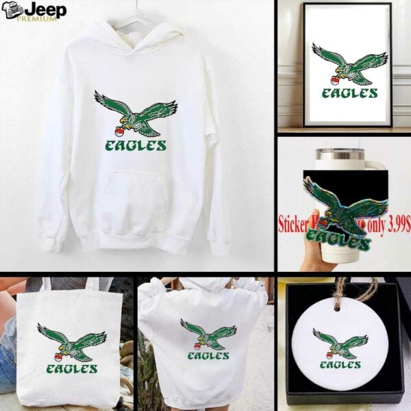 Philadelphia Eagles Football x Pokemon Anime 2 sided t shirt