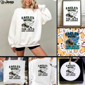 Philadelphia Eagles win New York Jets are losers NFL 2025 cartoon shirt