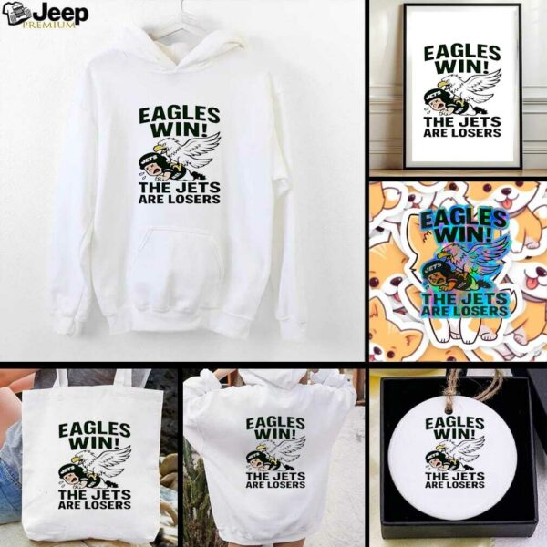 Philadelphia Eagles win New York Jets are losers NFL 2025 cartoon shirt