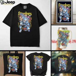 Pittsburgh Steelers Skeleton Player Charge Graphic shirt