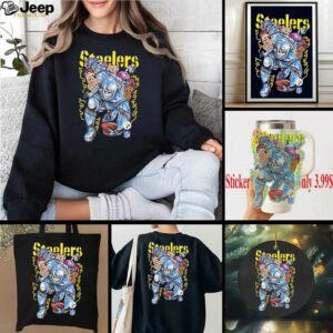 Pittsburgh Steelers Skeleton Player Charge Graphic shirt