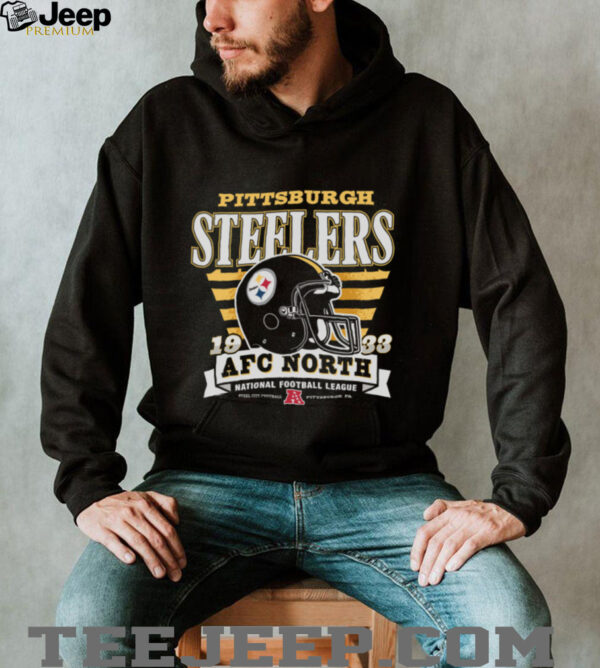 Pittsburgh Steelers Stripe Splash Franklin Throwback T Shirt