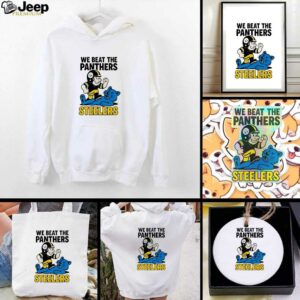 Pittsburgh Steelers We beat the Carolina Panthers NFL 2025 cartoon...