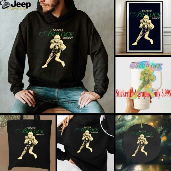 Pofele Ashlock Hawaii Football NCAA Legacy cartoon shirt