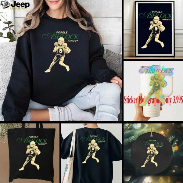 Pofele Ashlock Hawaii Football NCAA Legacy cartoon shirt