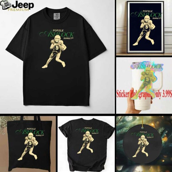 Pofele Ashlock Hawaii Football NCAA Legacy cartoon shirt