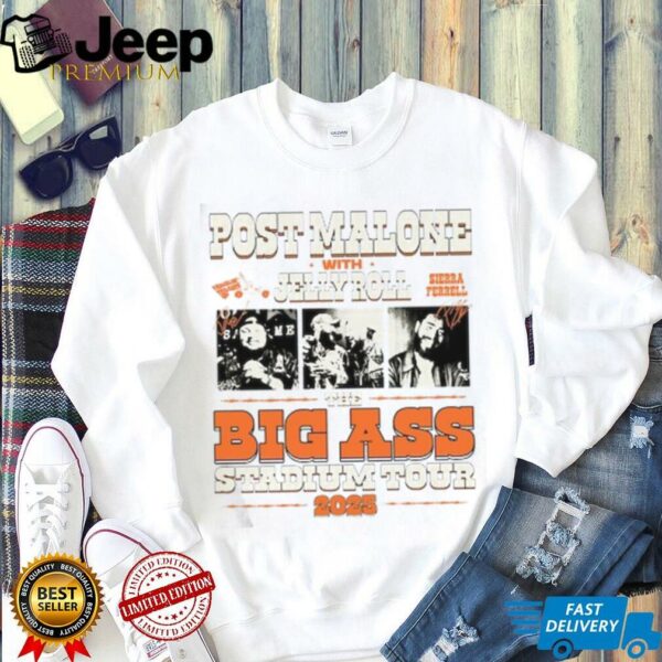 Post Malone Jelly Roll Tour Big Ass Stadium Tour Shirt