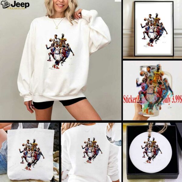 Professional basketball player legend graphic shirt