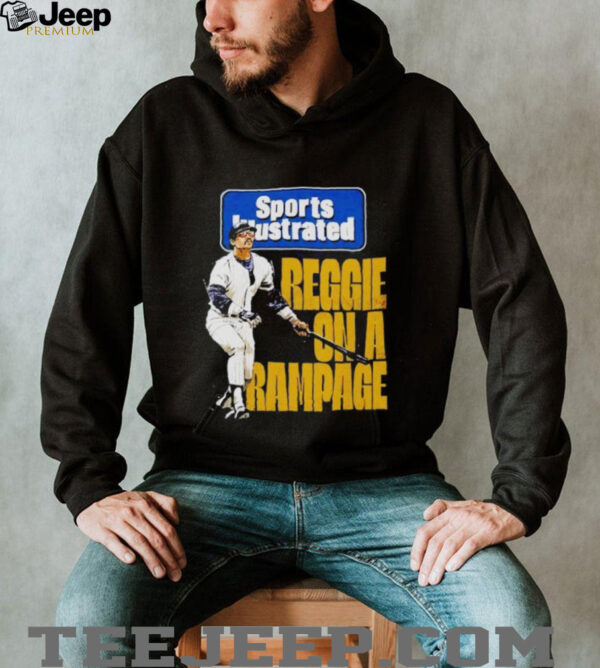 Reggie Jackson Sports Illustrated and New York Yankees Rampage shirt