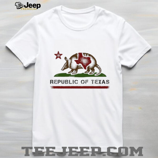 Republic of Texas Armadillo flag shirt
