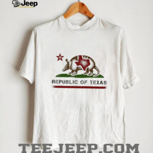 Republic of Texas Armadillo flag shirt