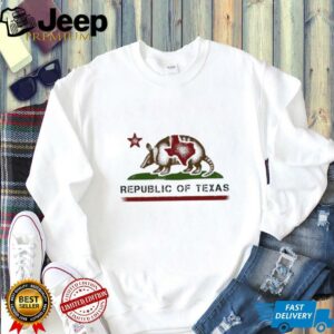 Republic of Texas Armadillo flag shirt