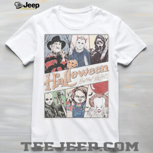 Retro Horror Characters Halloween Shirt
