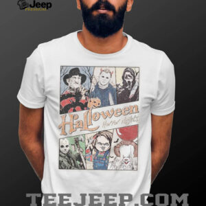 Retro Horror Characters Halloween Shirt